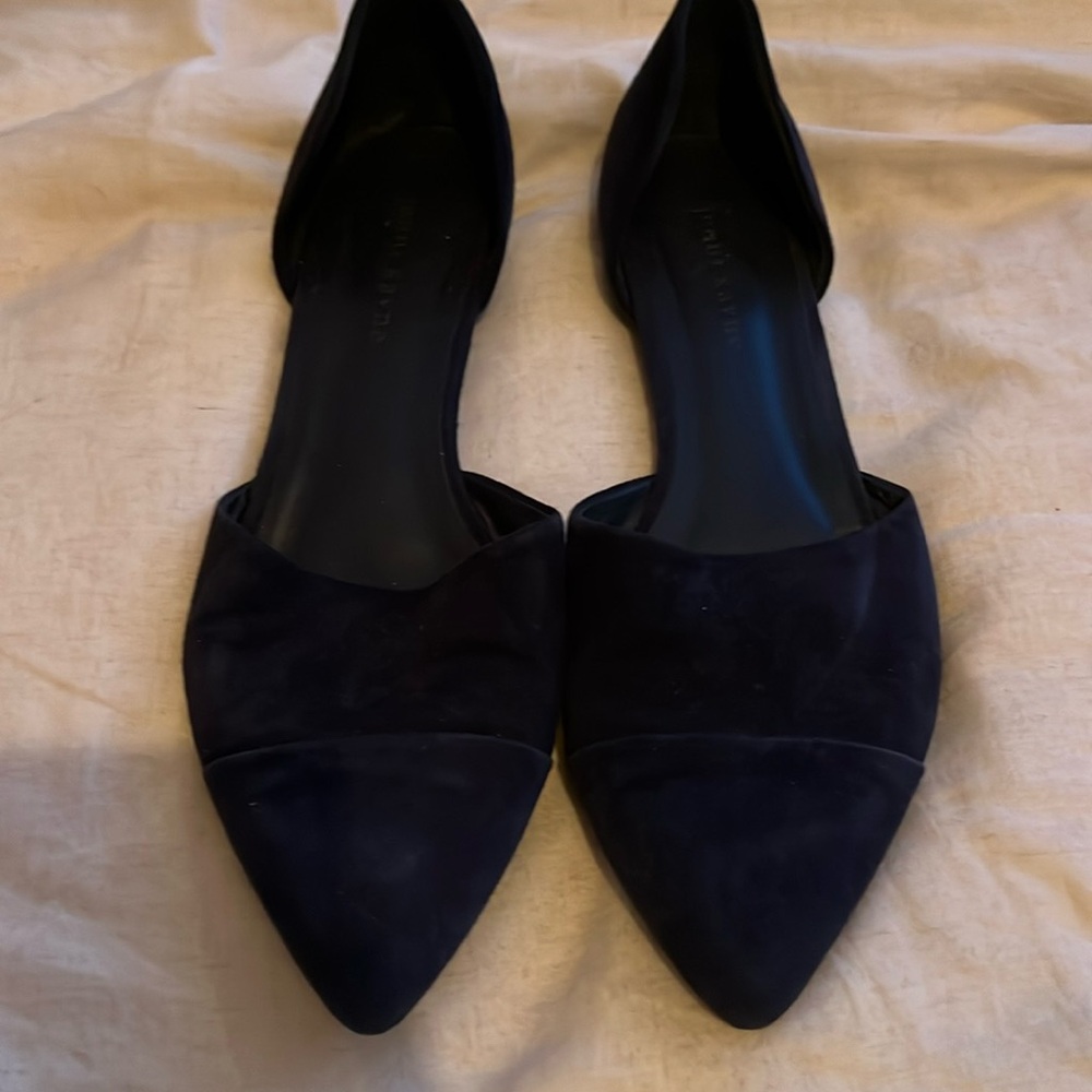 Jenni Kayne D’orsay  flats navy suede sz 41